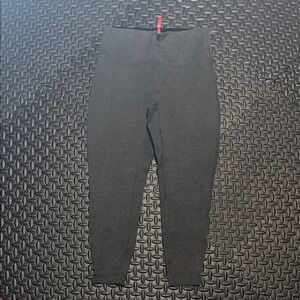 Spanx Black Leggings Petite L Large High Waisted Stretch